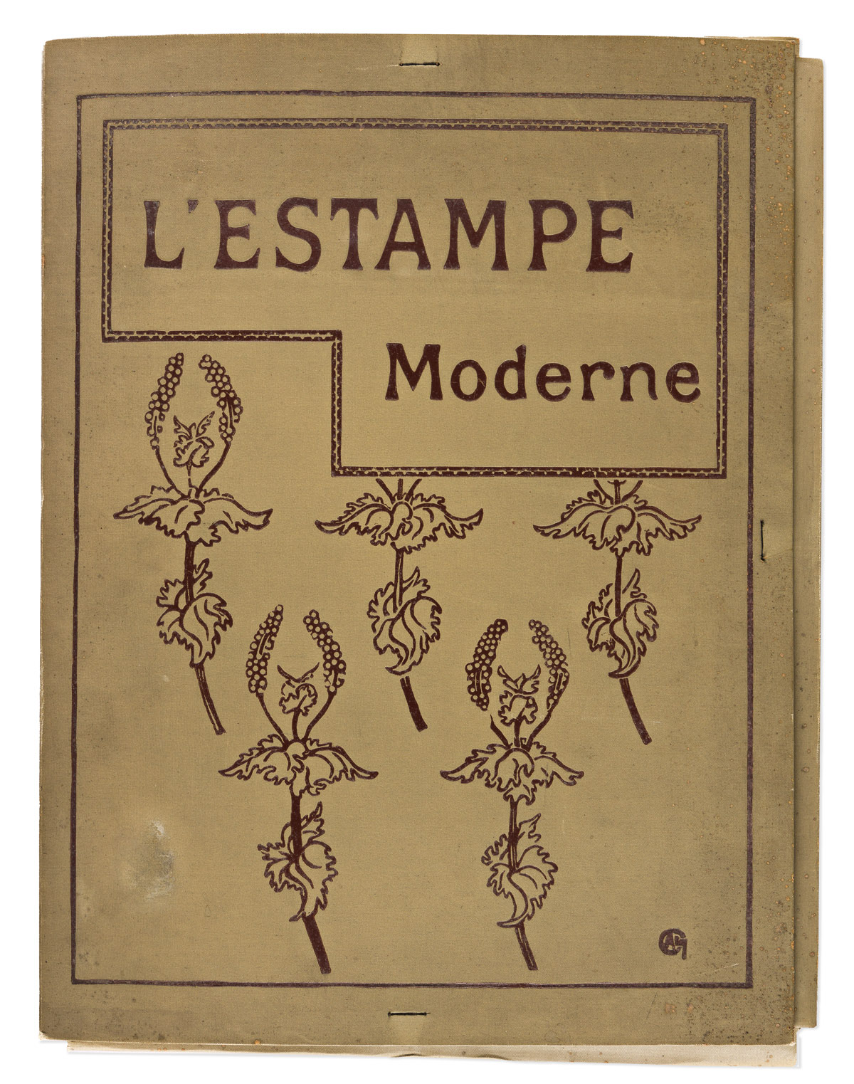 COVER BY ALEXANDRE CHARPENTIER (1856-1909).  LESTAMPE MODERNE. Complete set of 100 plates. 1897-1899. Sizes vary, each approximately 1